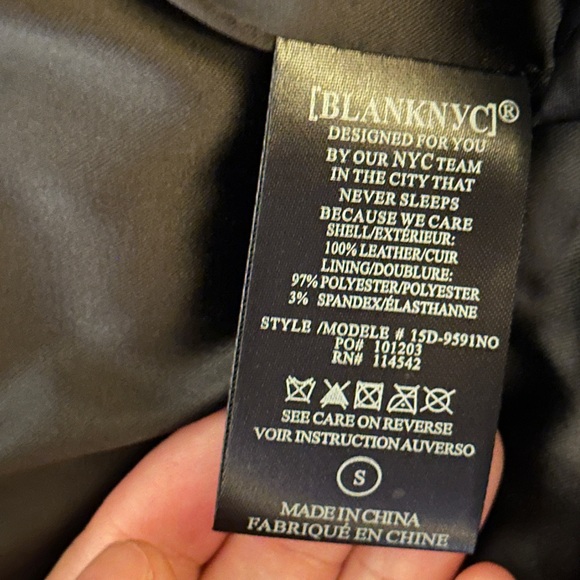 Blanknyc leather jacket size small - Picture 5 of 5